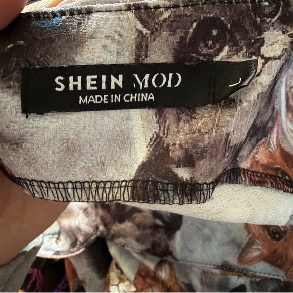 Cat Print Dress - Picture 5 of 5